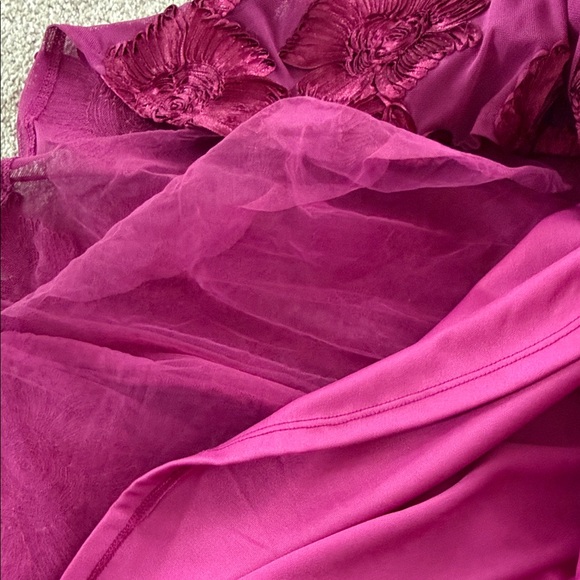 NWT lulus Floral Embroidered Pink/Fuchsia Mini Dress XXL - Picture 8 of 11